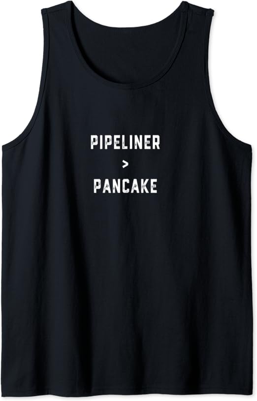 Pancake Helmet Pipeliner Welder Welding Pipeline Gag Gift Tank Top Clothing, Shoes